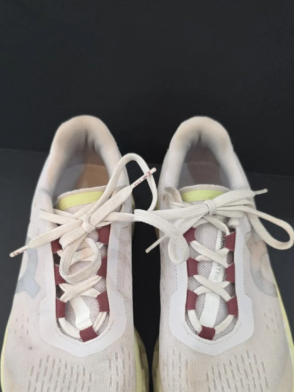 On Running CloudMonster Women’s Pale Pink Mesh & Yellow Sole Size 7